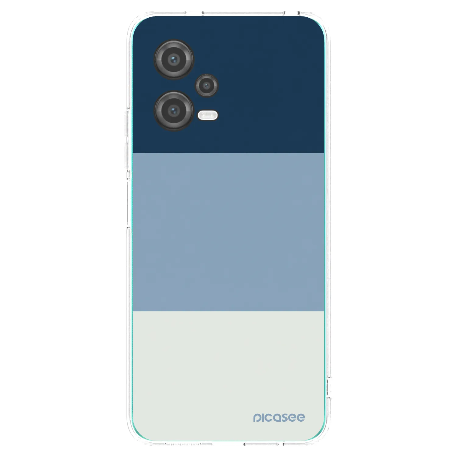 Picasee silikonový průhledný obal pro Xiaomi Poco X5 - Coastal Blue