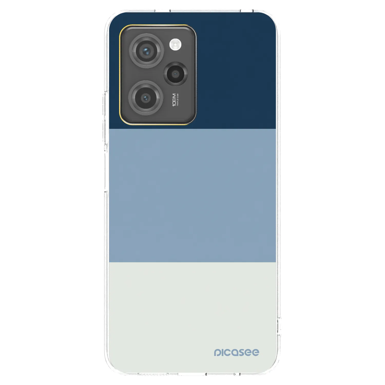 Picasee silikonový průhledný obal pro Xiaomi Poco X5 Pro - Coastal Blue