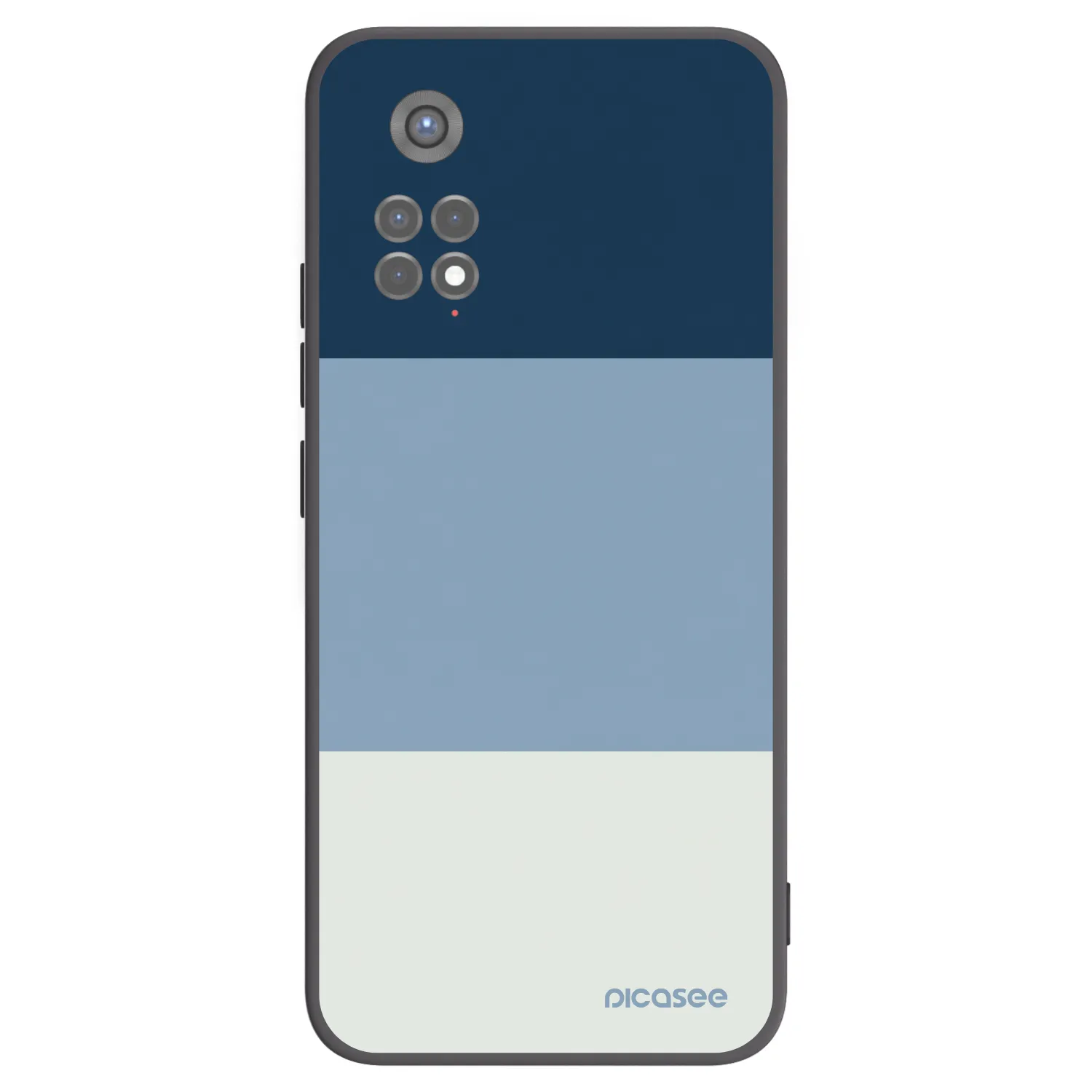 Picasee silikonový černý obal pro Xiaomi Redmi Note 11S 5G - Coastal Blue