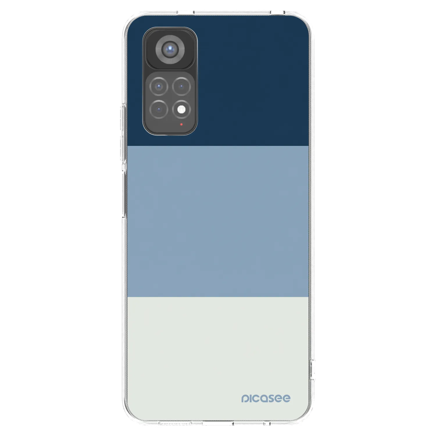 Picasee silikonový průhledný obal pro Xiaomi Redmi Note 11S 5G - Coastal Blue