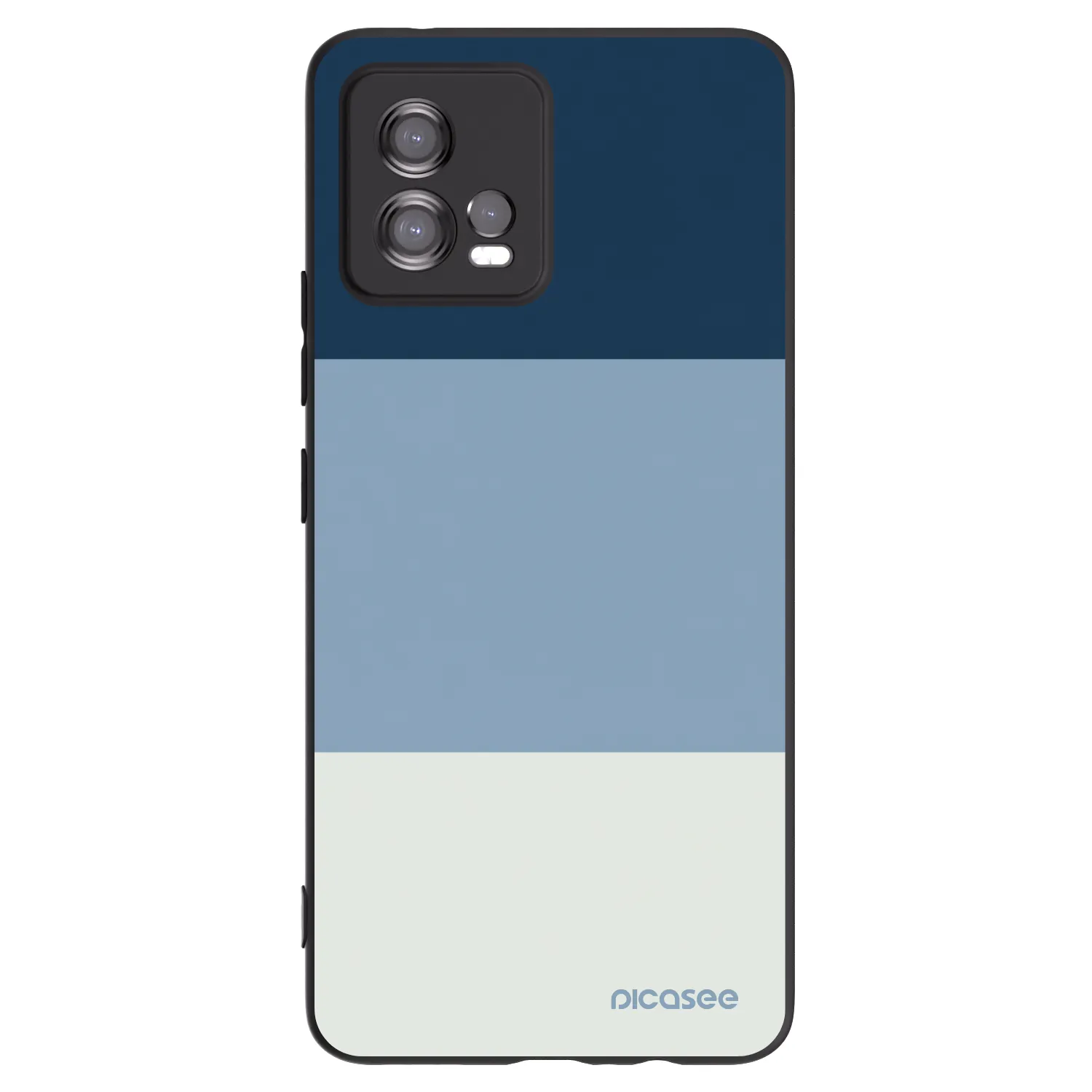 Picasee silikonový černý obal pro Motorola Moto G72 - Coastal Blue