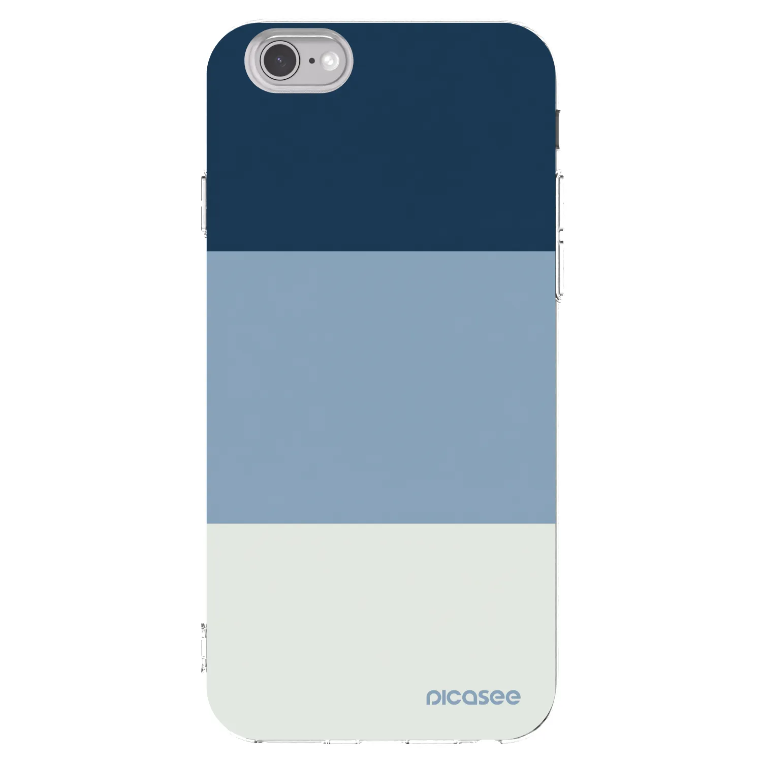 Picasee silikonový průhledný obal pro Apple iPhone 6/6S - Coastal Blue