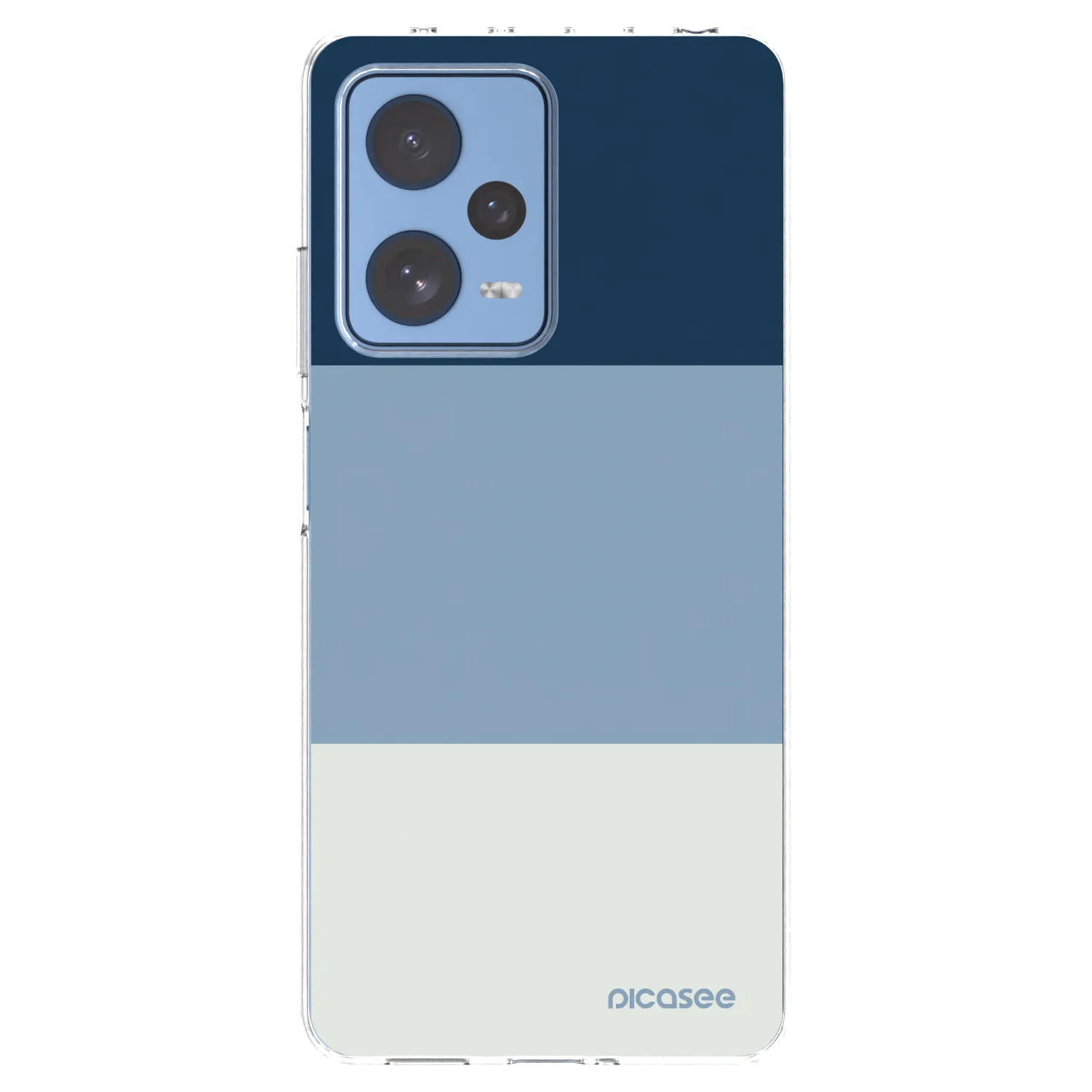 Picasee silikonový průhledný obal pro Xiaomi Redmi Note 12 Pro 5G - Coastal Blue