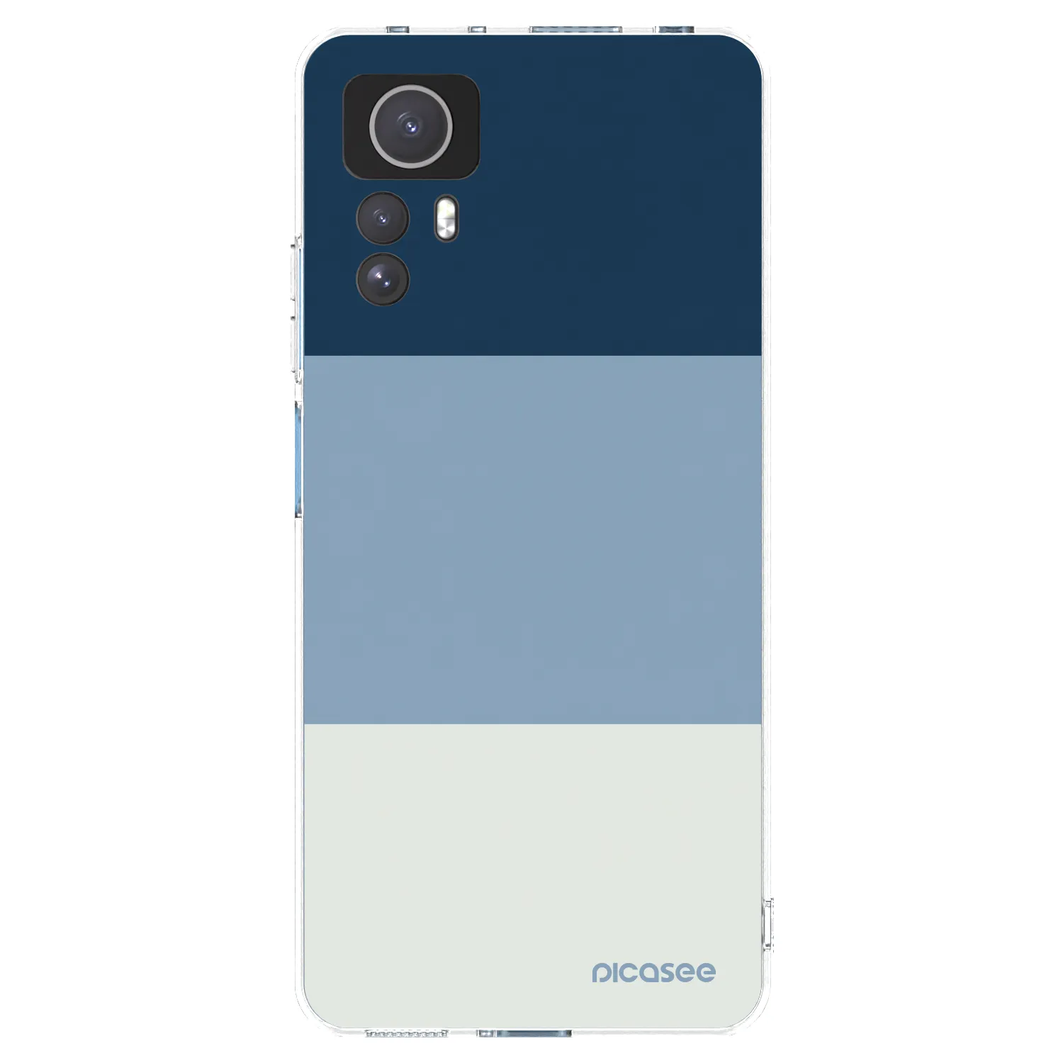 Picasee silikonový průhledný obal pro Xiaomi Redmi Note 12S - Coastal Blue
