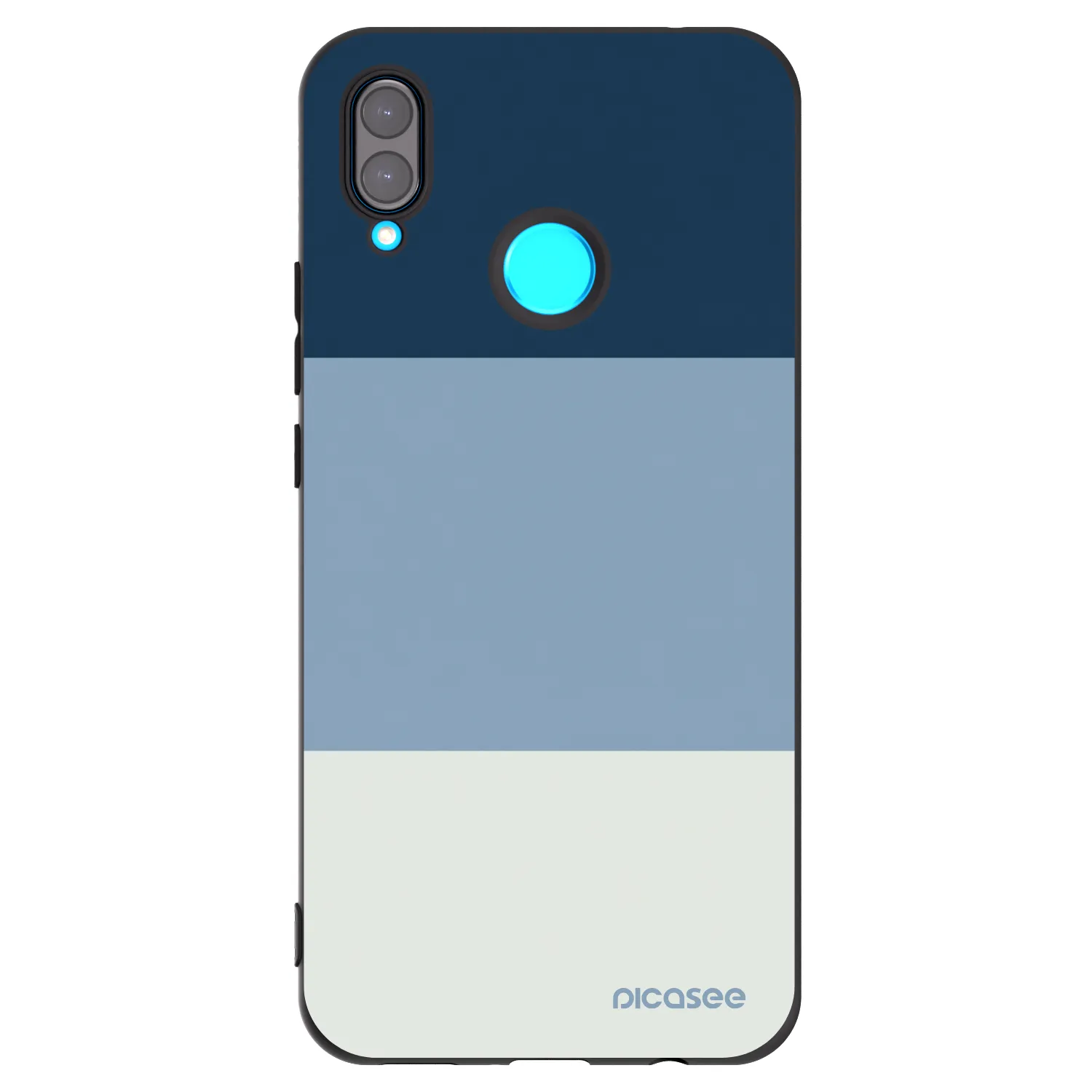 Picasee silikonový černý obal pro Huawei Nova 3 - Coastal Blue