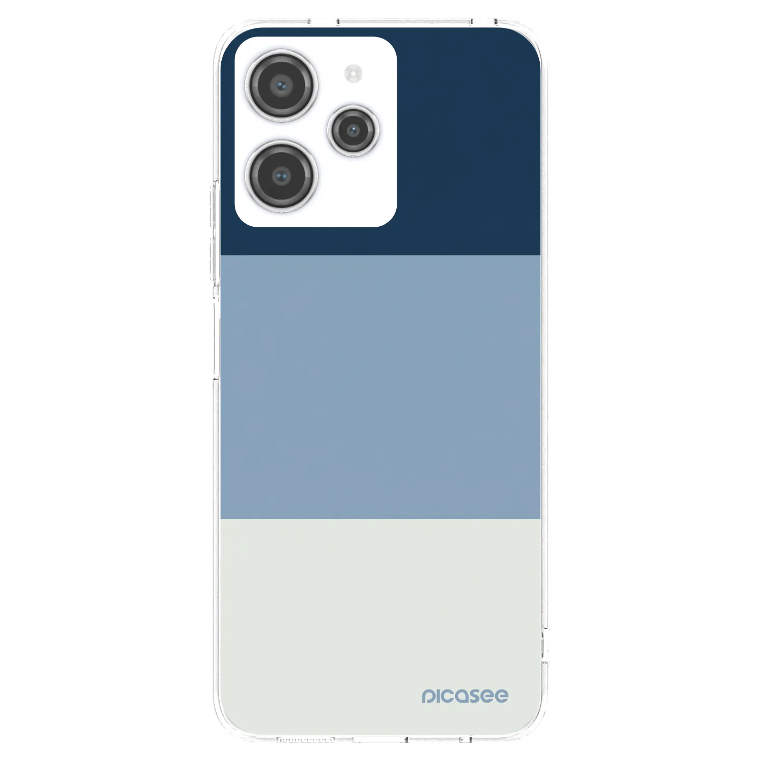 Picasee silikonový průhledný obal pro Xiaomi Redmi 12 4G - Coastal Blue