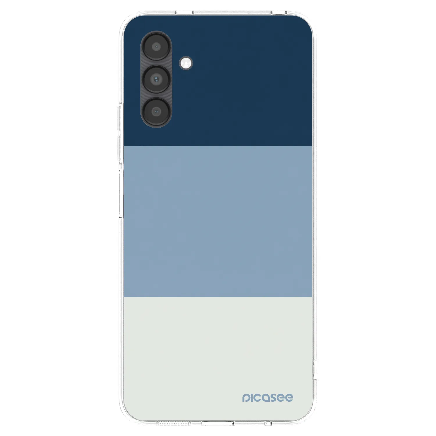 Picasee silikonový průhledný obal pro Samsung Galaxy A04s A047F - Coastal Blue