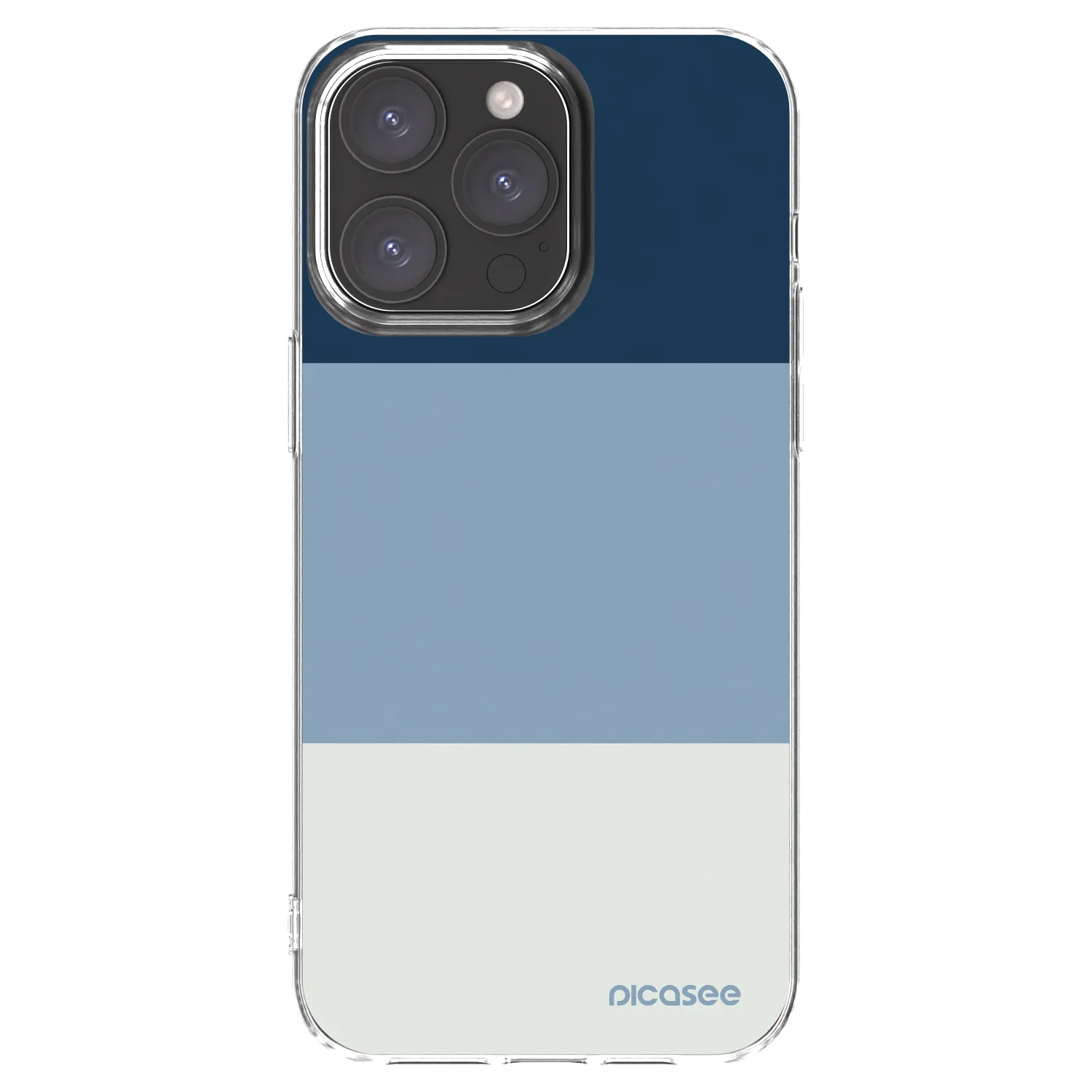 Picasee silikonový průhledný obal pro Apple iPhone 15 Pro Max - Coastal Blue
