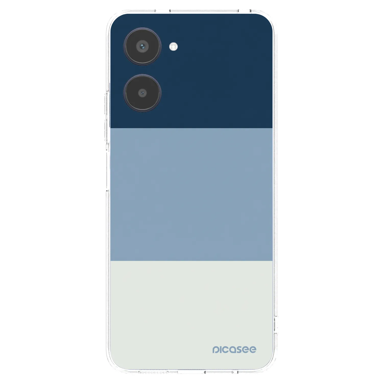 Picasee silikonový průhledný obal pro Realme 10 4G - Coastal Blue