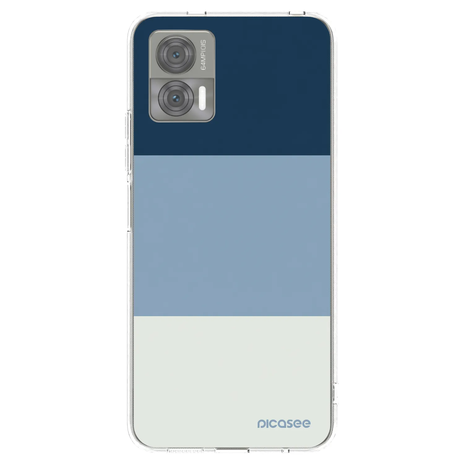Picasee silikonový průhledný obal pro Motorola Edge 30 Neo - Coastal Blue