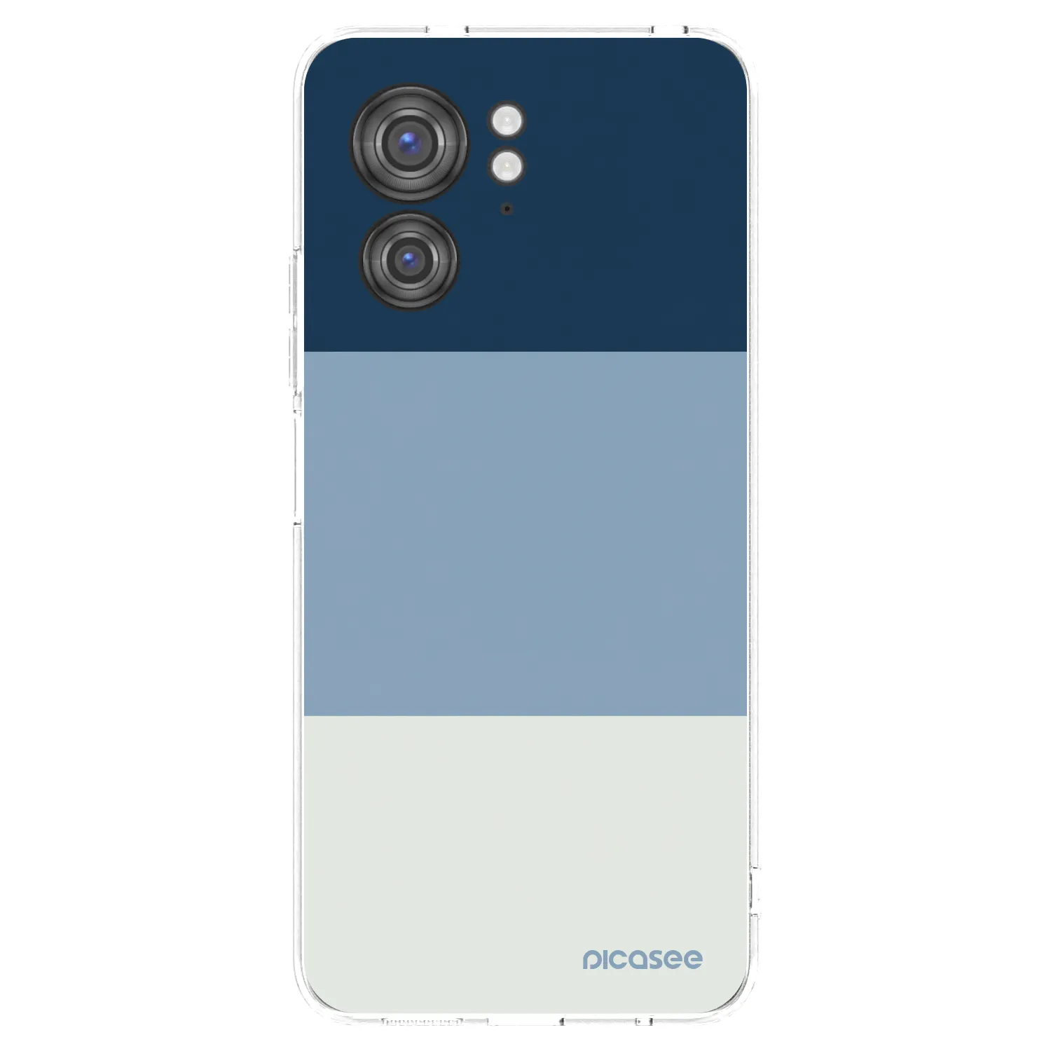 Picasee silikonový průhledný obal pro Motorola Edge 40 - Coastal Blue