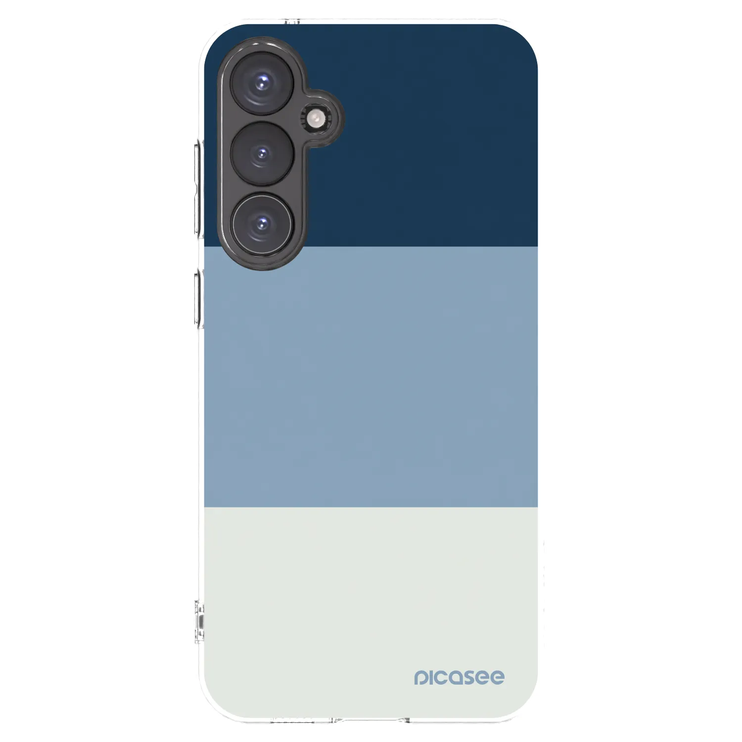 Picasee silikonový průhledný obal pro Samsung Galaxy S23 FE S711B - Coastal Blue