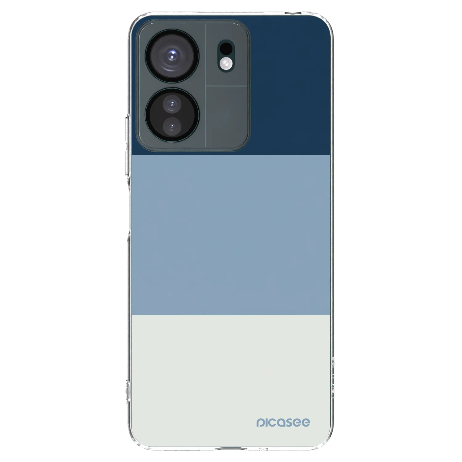 Picasee silikonový průhledný obal pro Xiaomi Redmi 13C 4G - Coastal Blue