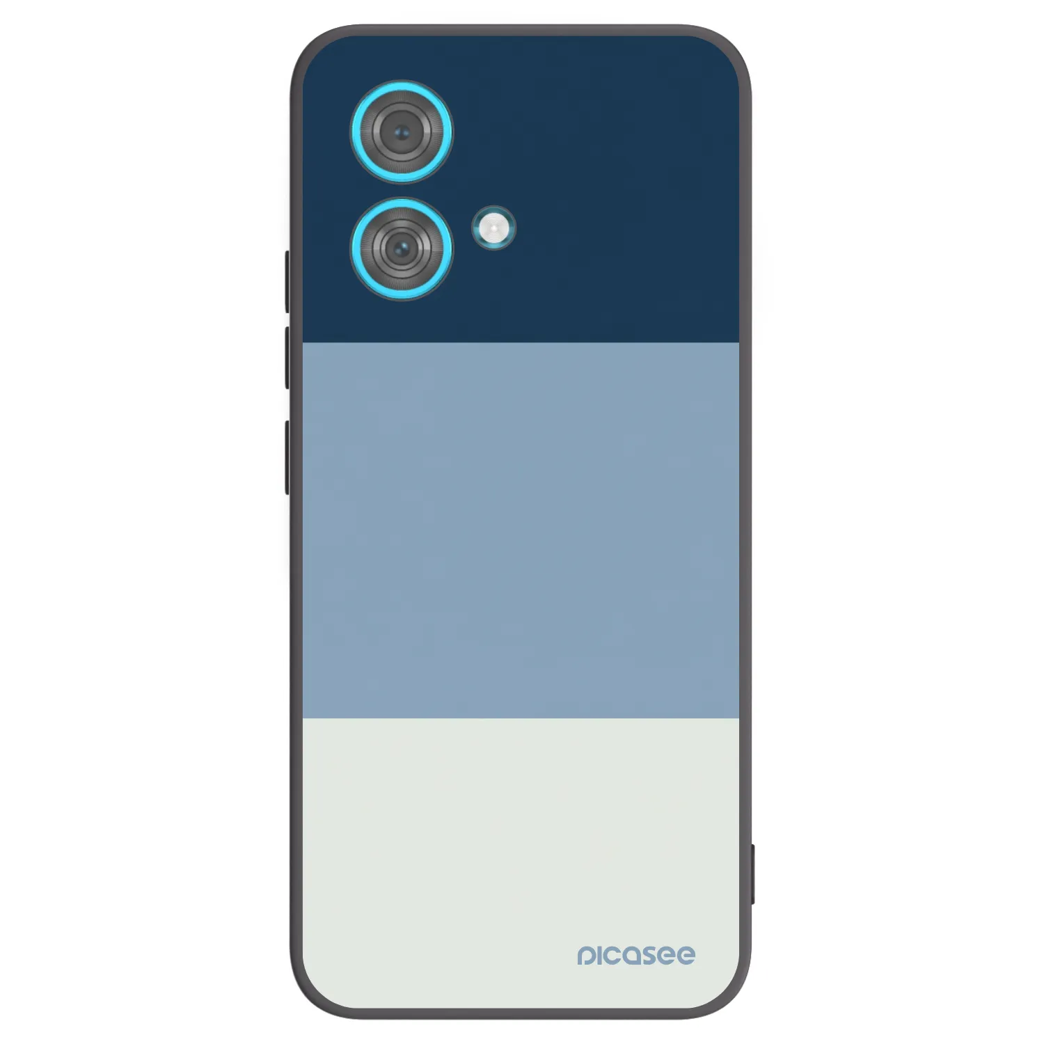 Picasee silikonový černý obal pro Motorola Edge 40 Neo - Coastal Blue