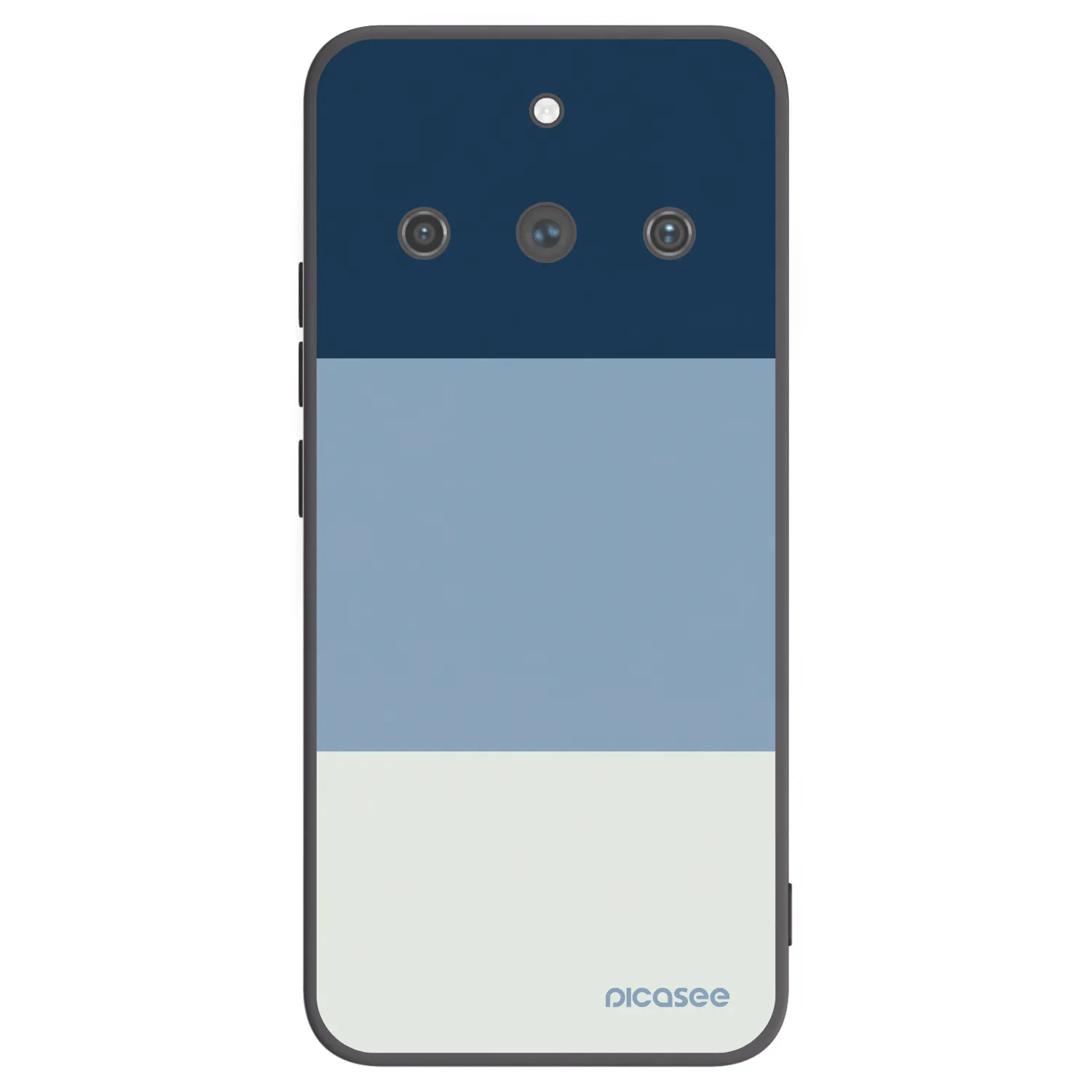 Picasee silikonový černý obal pro Realme 11 Pro+ - Coastal Blue