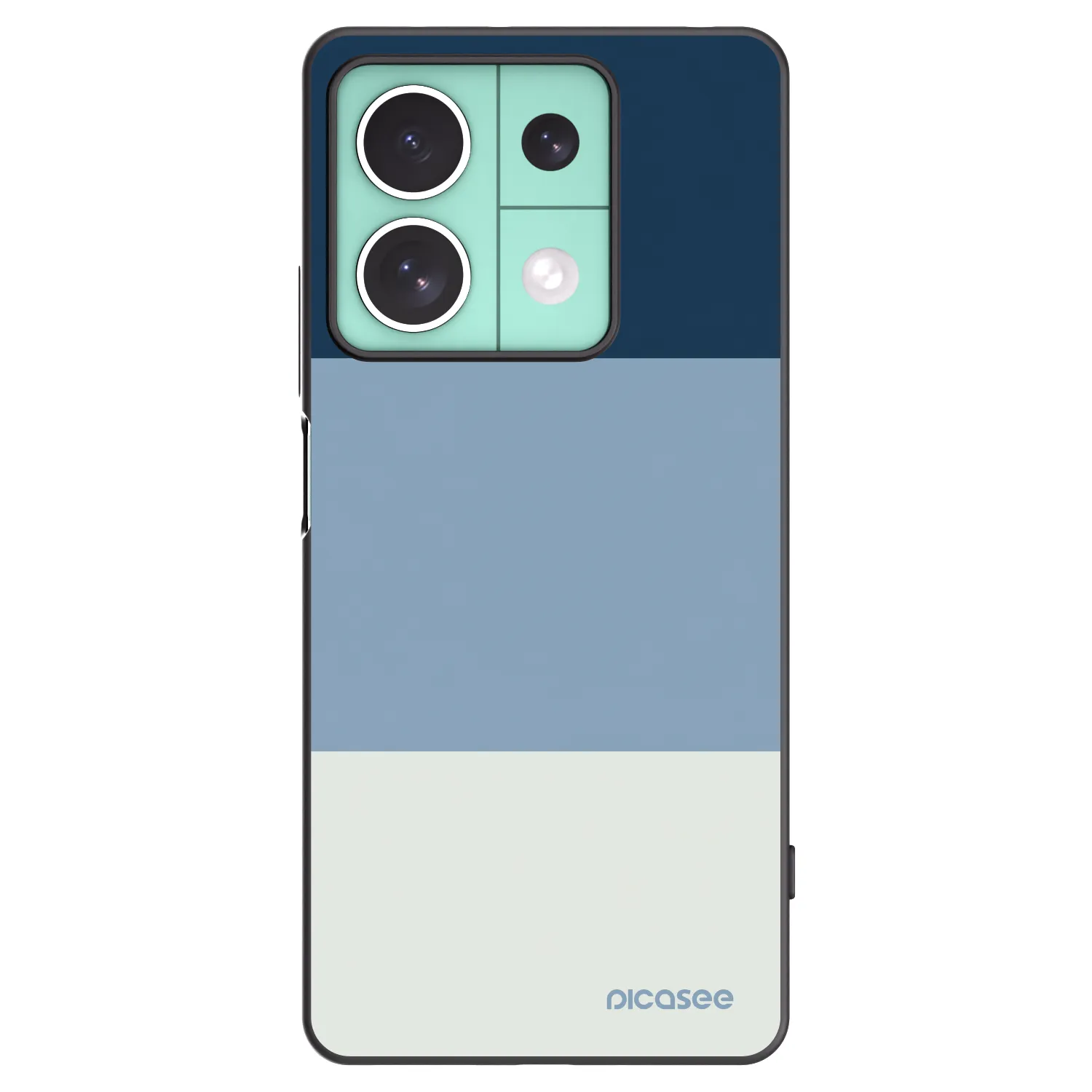 Picasee silikonový černý obal pro Xiaomi Redmi Note 13 5G - Coastal Blue