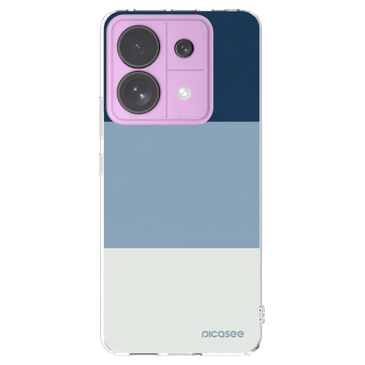Picasee silikonový průhledný obal pro Xiaomi Redmi Note 13 Pro 5G - Coastal Blue
