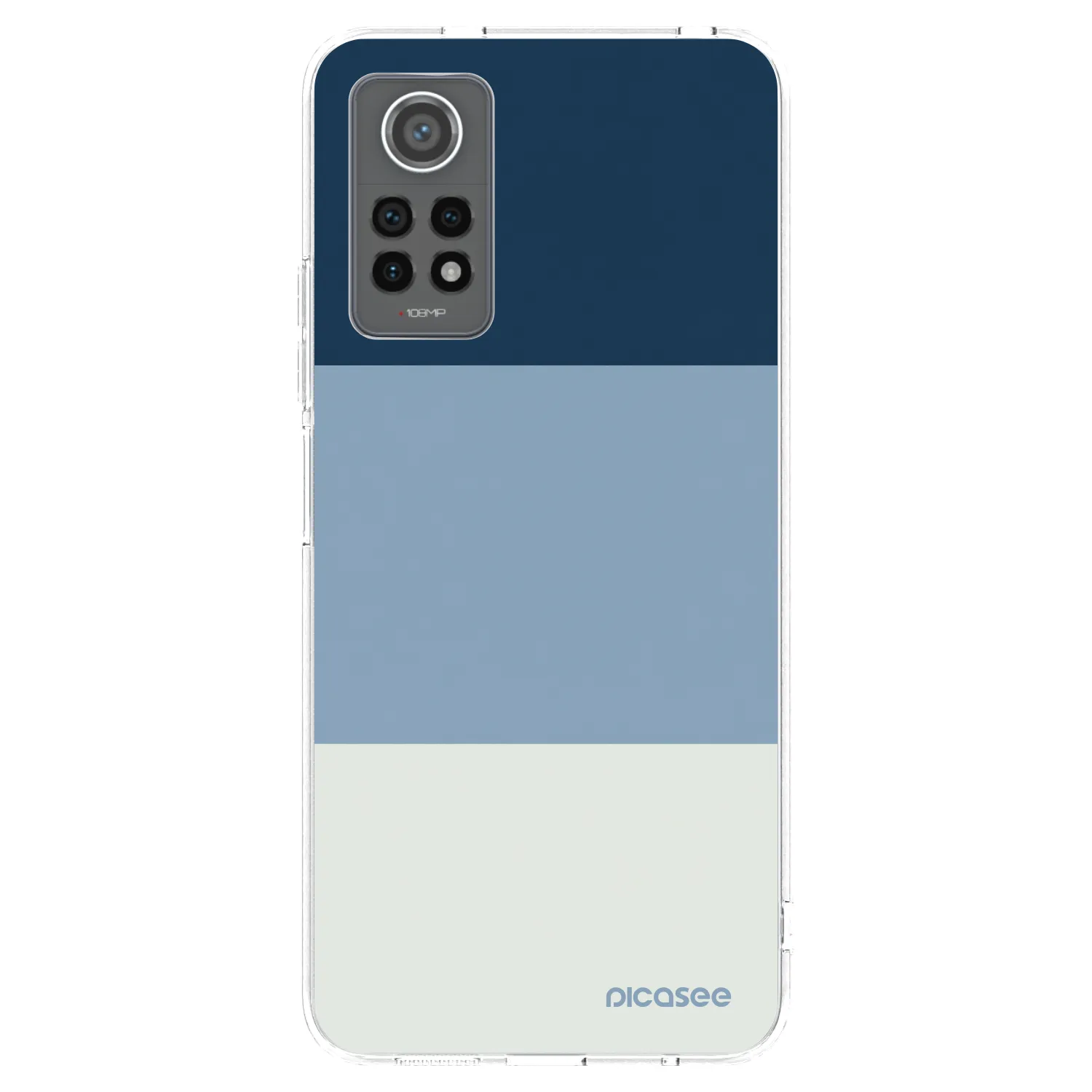 Picasee silikonový průhledný obal pro Xiaomi Redmi Note 12 Pro 4G - Coastal Blue
