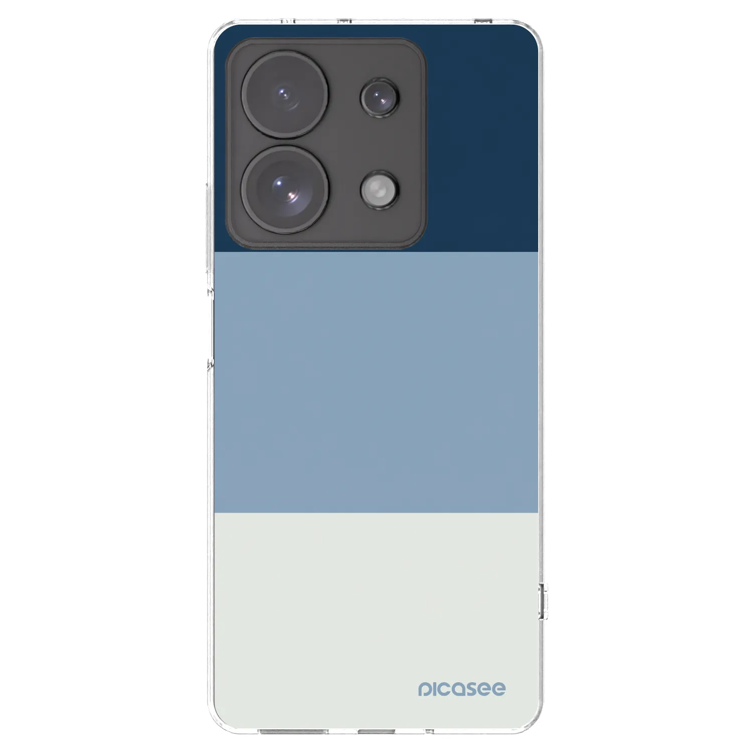 Picasee silikonový průhledný obal pro Xiaomi Redmi Note 13 Pro 4G - Coastal Blue