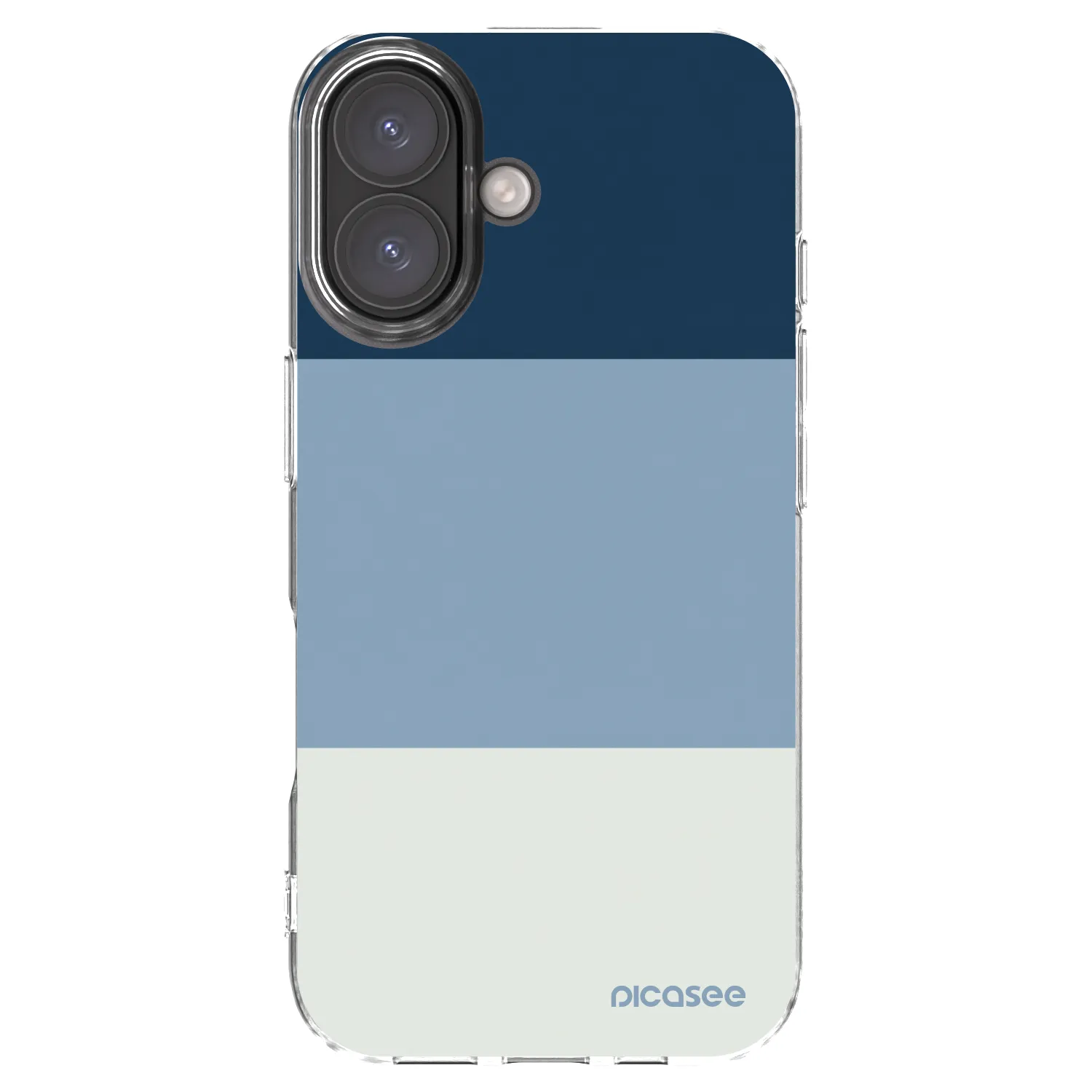 Picasee silikonový průhledný obal pro Apple iPhone 16 - Coastal Blue