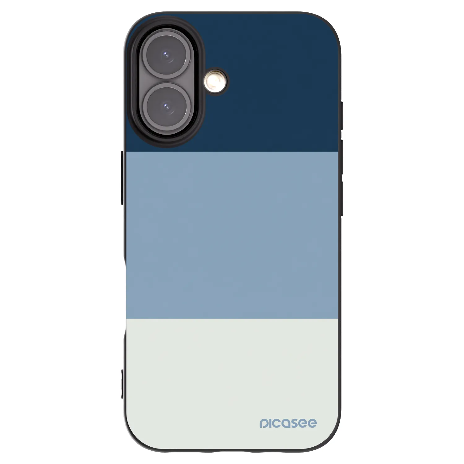 Picasee silikonový černý obal pro Apple iPhone 16 - Coastal Blue