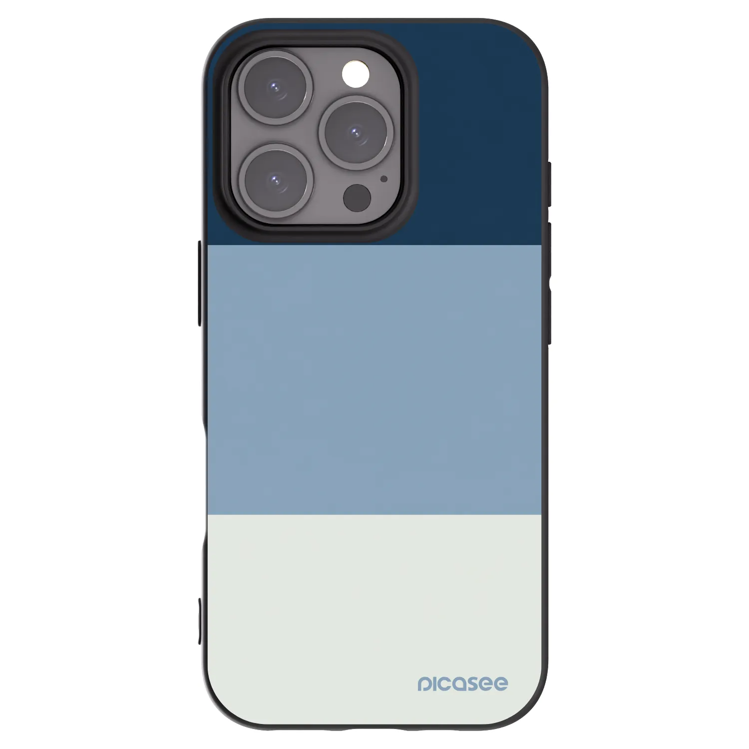 Picasee silikonový černý obal pro Apple iPhone 16 Pro - Coastal Blue