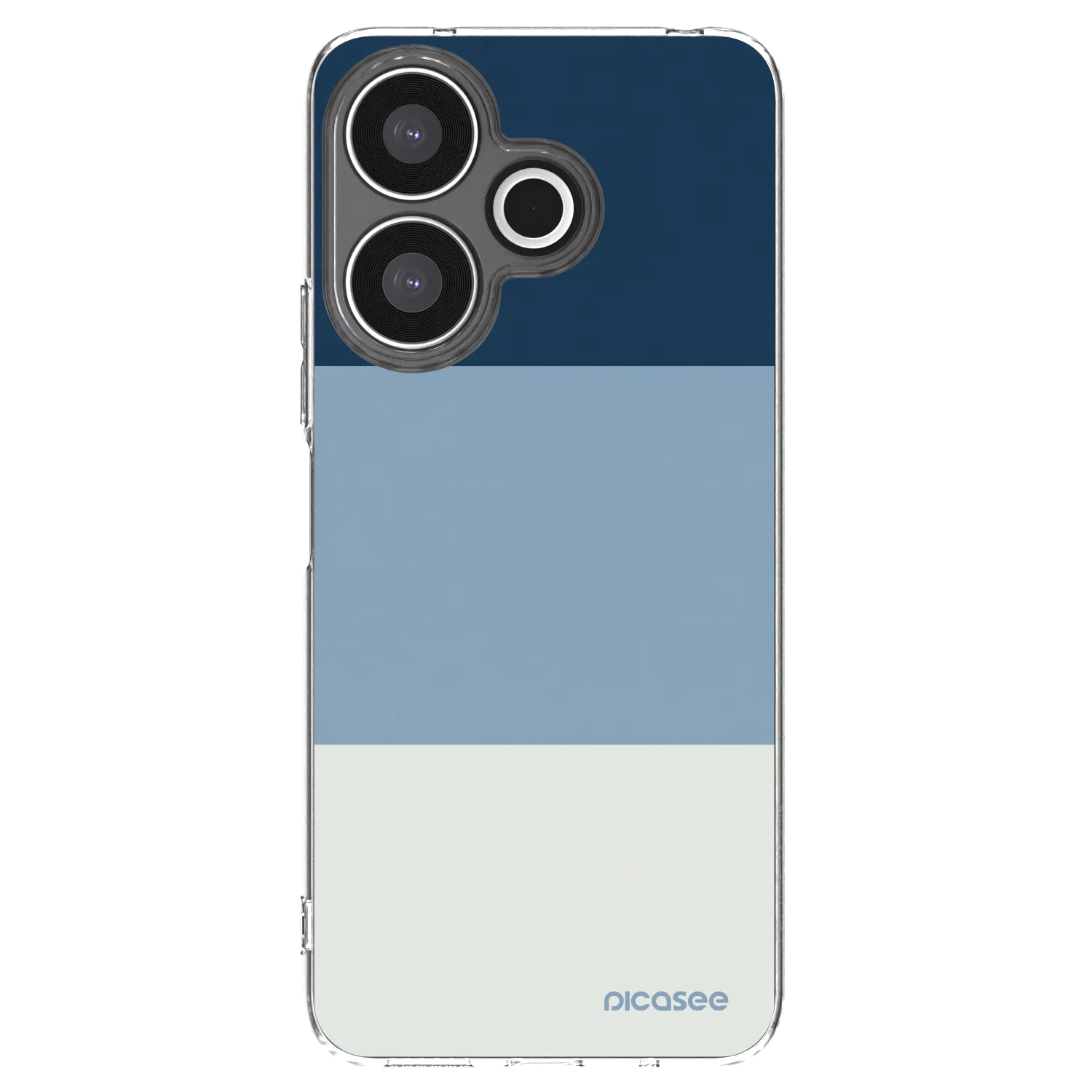 Picasee silikonový průhledný obal pro Xiaomi Redmi 13 4G - Coastal Blue