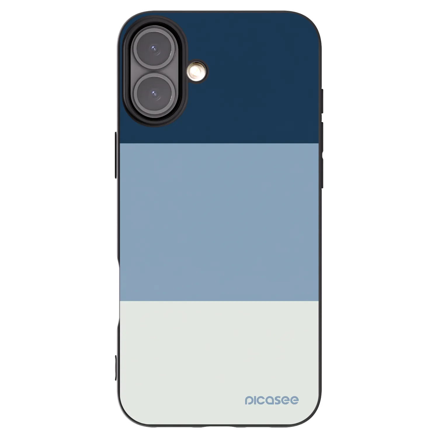 Picasee silikonový černý obal pro Apple iPhone 16 Plus - Coastal Blue