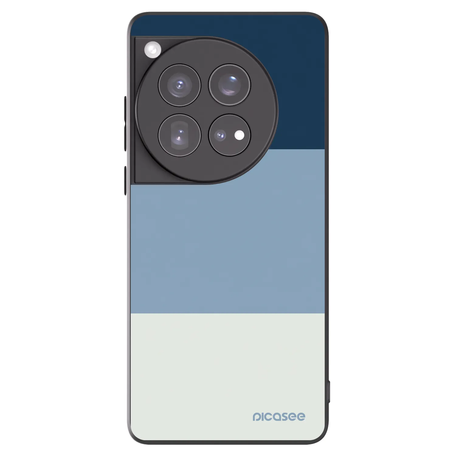 Picasee silikonový černý obal pro OnePlus 12 5G - Coastal Blue