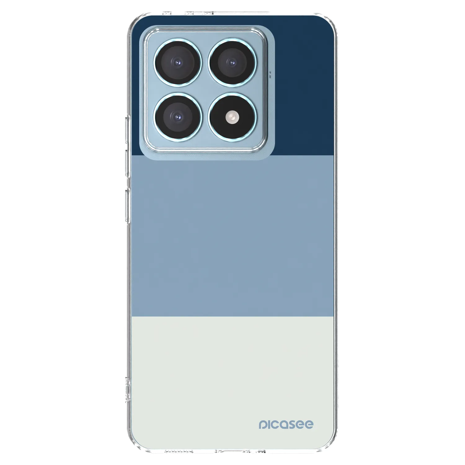 Picasee silikonový průhledný obal pro Xiaomi 14T Pro - Coastal Blue