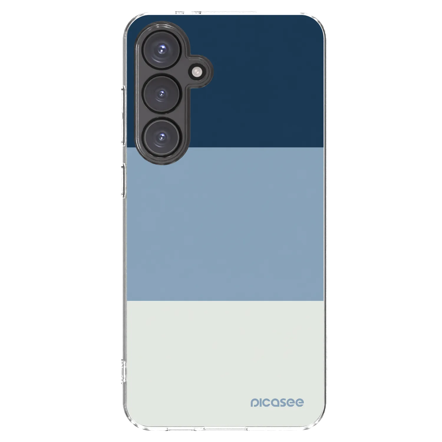 Picasee silikonový průhledný obal pro Samsung Galaxy S24 FE S721B - Coastal Blue