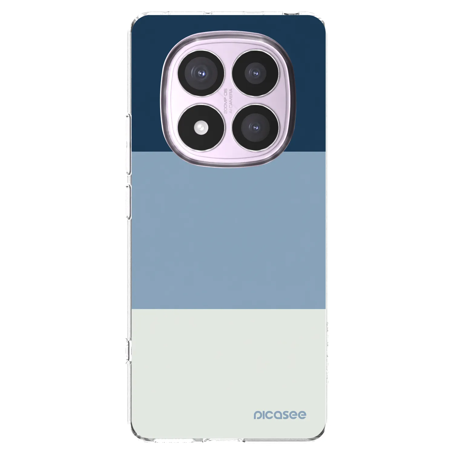 Picasee silikonový průhledný obal pro Xiaomi Redmi Note 14 Pro 5G - Coastal Blue