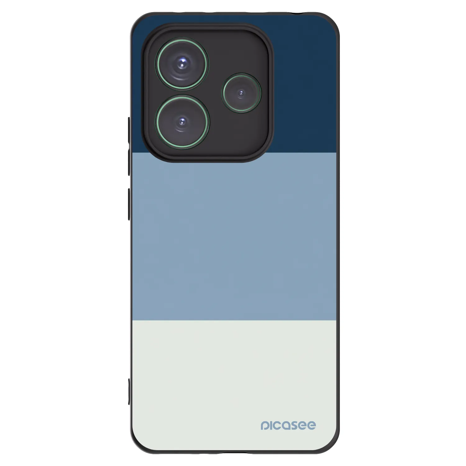 Picasee silikonový černý obal pro Xiaomi Redmi Note 14 5G - Coastal Blue