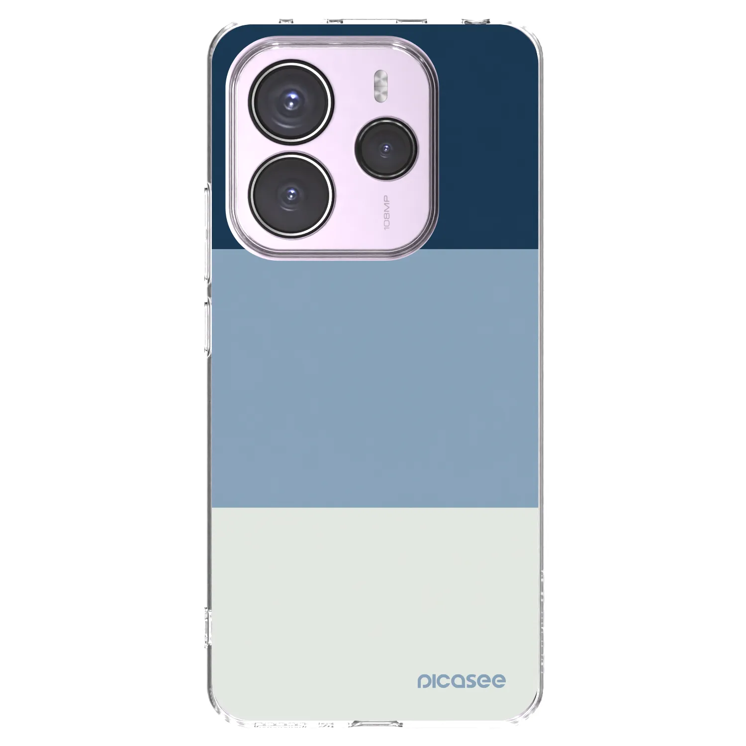 Picasee silikonový průhledný obal pro Xiaomi Redmi Note 14 5G - Coastal Blue