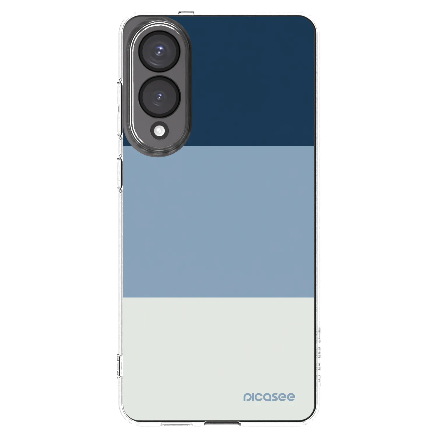 Picasee silikonový průhledný obal pro Samsung Galaxy S25 Edge 5G - Coastal Blue