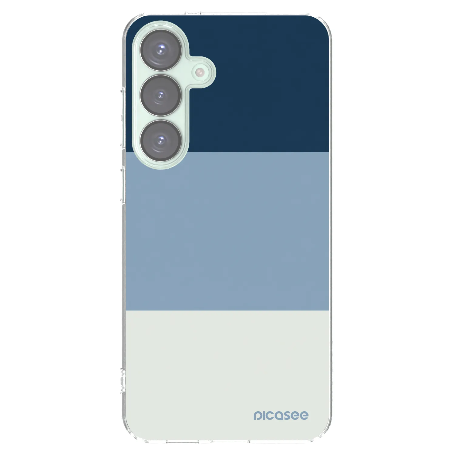 Picasee silikonový průhledný obal pro Samsung Galaxy S25+ 5G - Coastal Blue