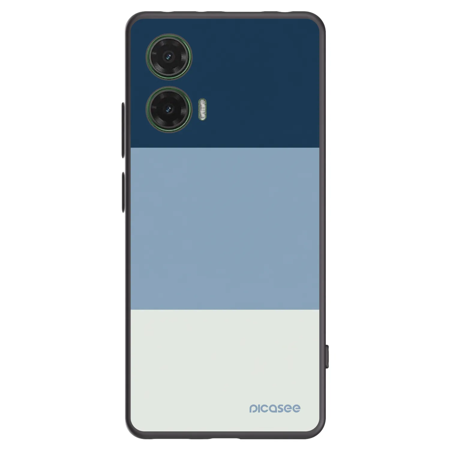 Picasee silikonový černý obal pro Motorola Moto G35 5G - Coastal Blue