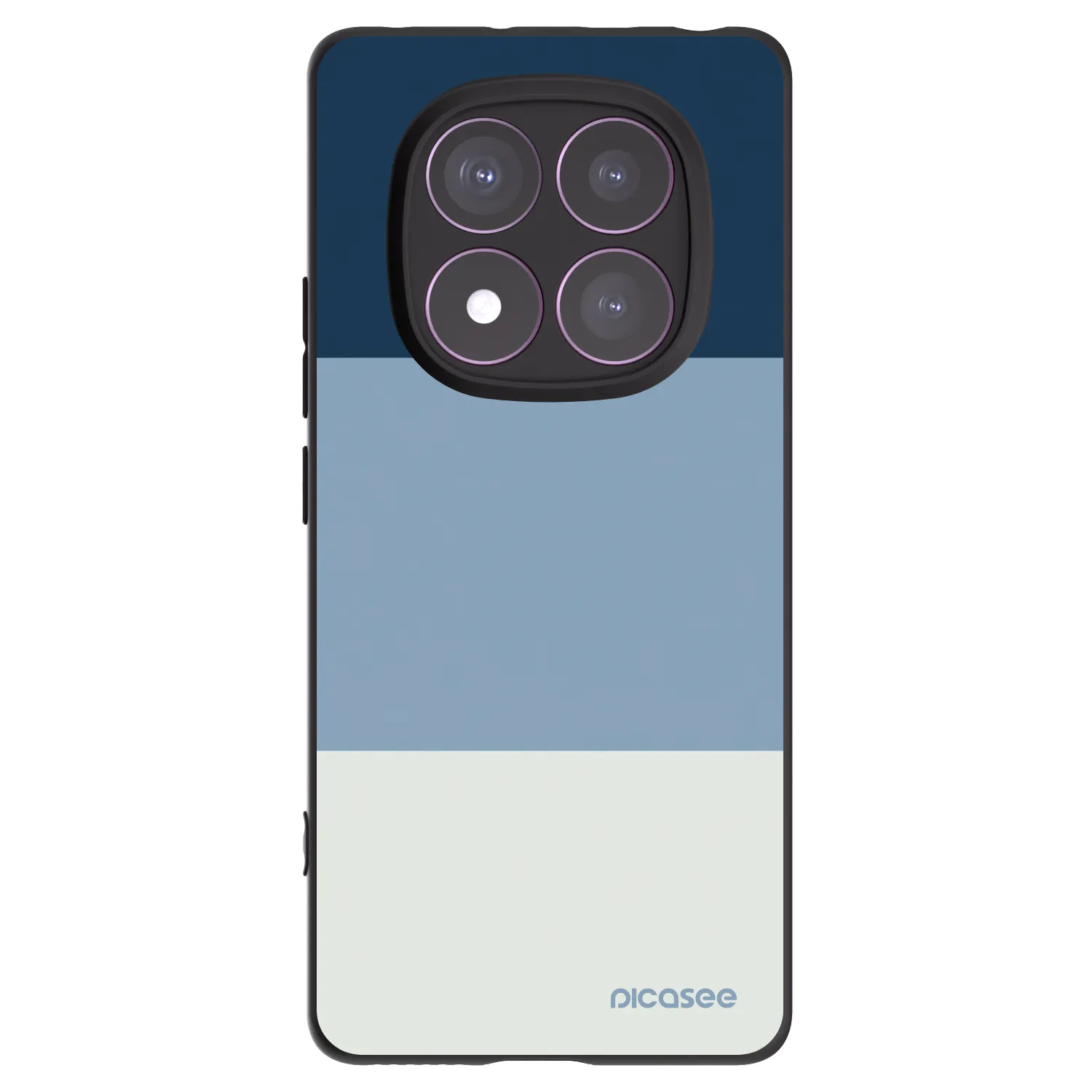 Picasee silikonový černý obal pro Xiaomi Redmi Note 14 Pro 4G - Coastal Blue