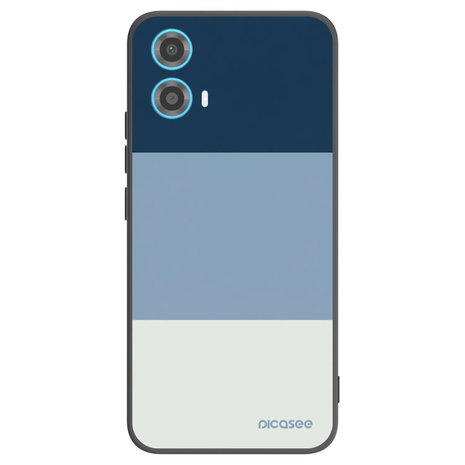 Picasee silikonový černý obal pro Motorola Moto G34 5G - Coastal Blue