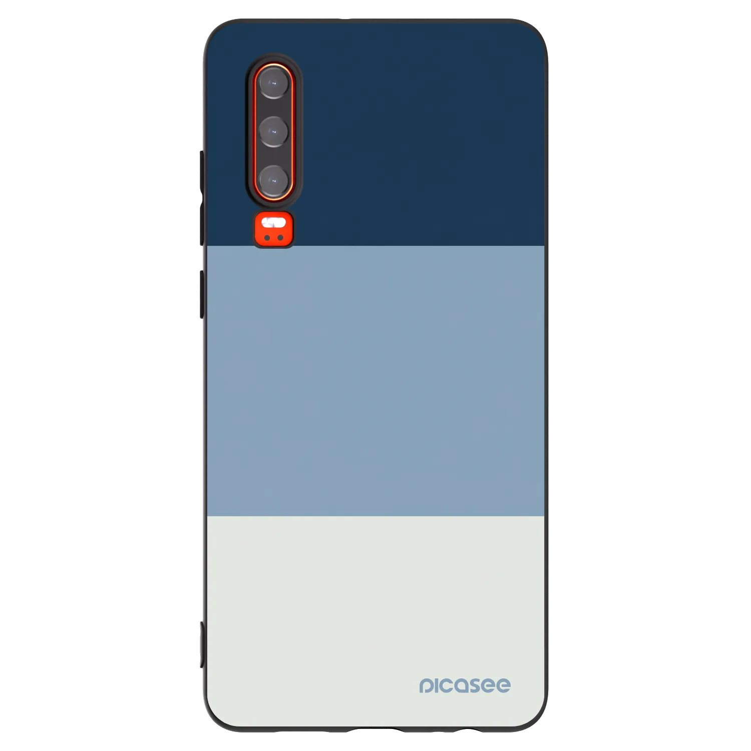 Picasee silikonový černý obal pro Huawei P30 - Coastal Blue