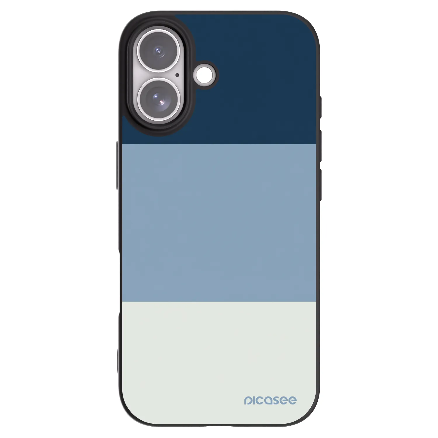 Picasee silikonový černý obal pro Apple iPhone 17 - Coastal Blue