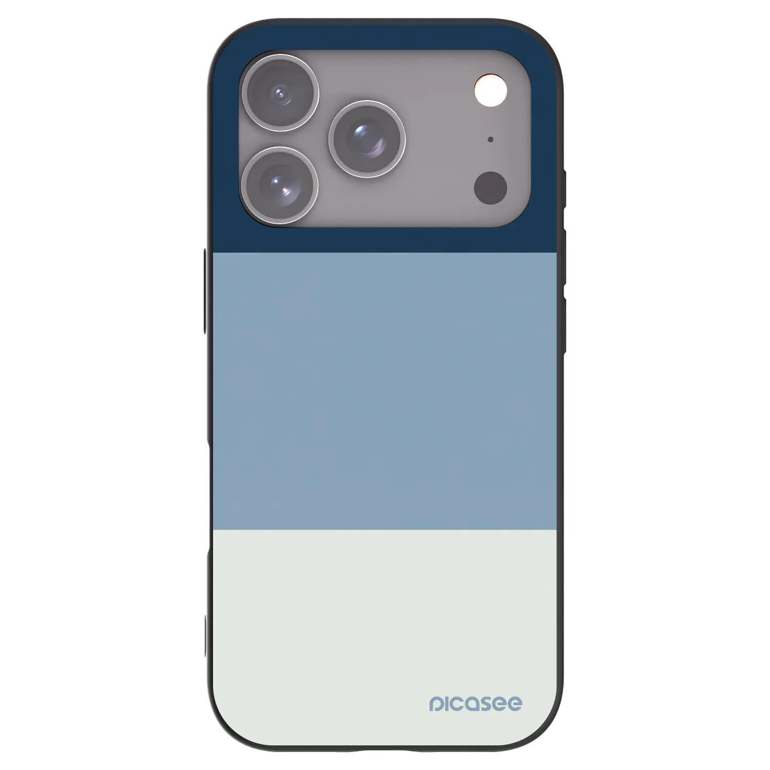 Picasee silikonový černý obal pro Apple iPhone 17 Pro - Coastal Blue