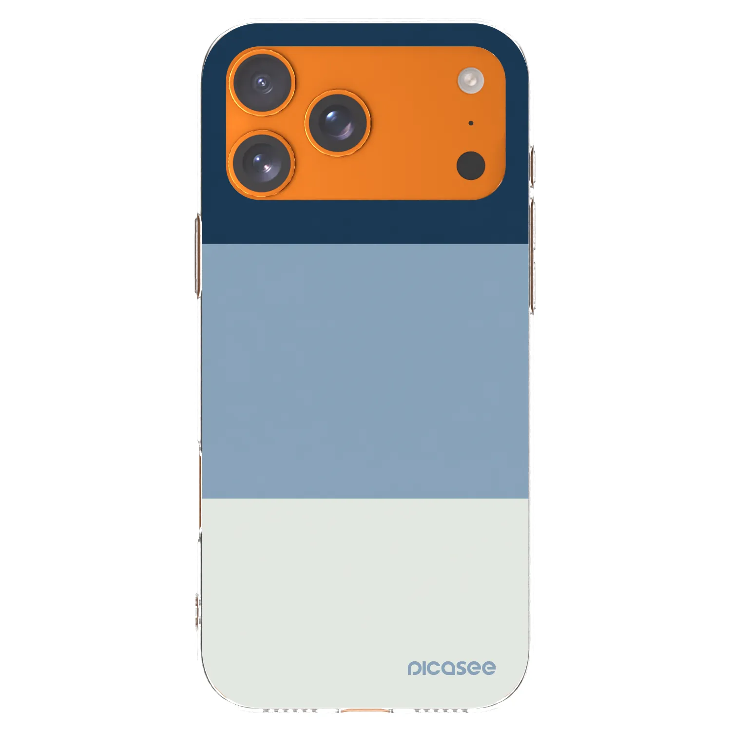 Picasee silikonový průhledný obal pro Apple iPhone 17 Pro Max - Coastal Blue