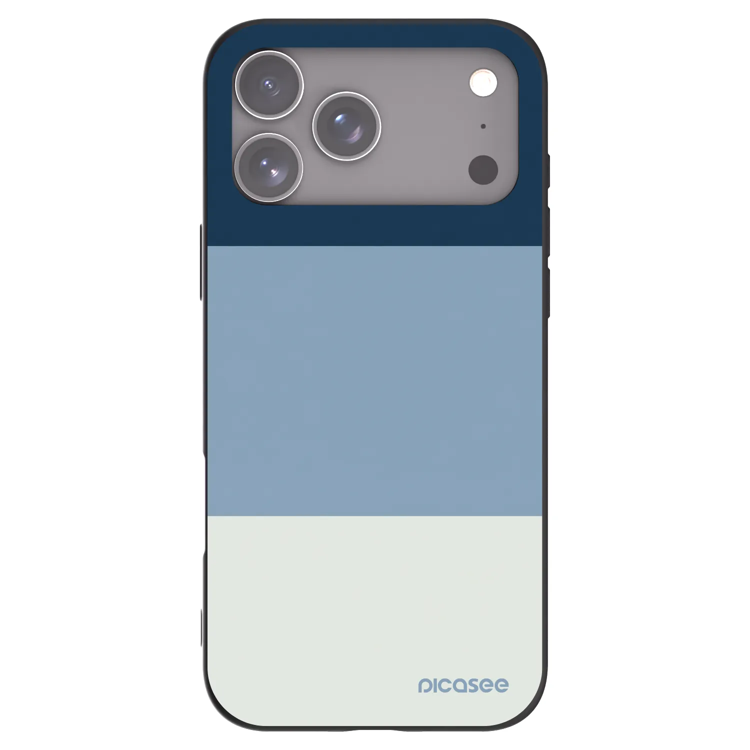 Picasee silikonový černý obal pro Apple iPhone 17 Pro Max - Coastal Blue