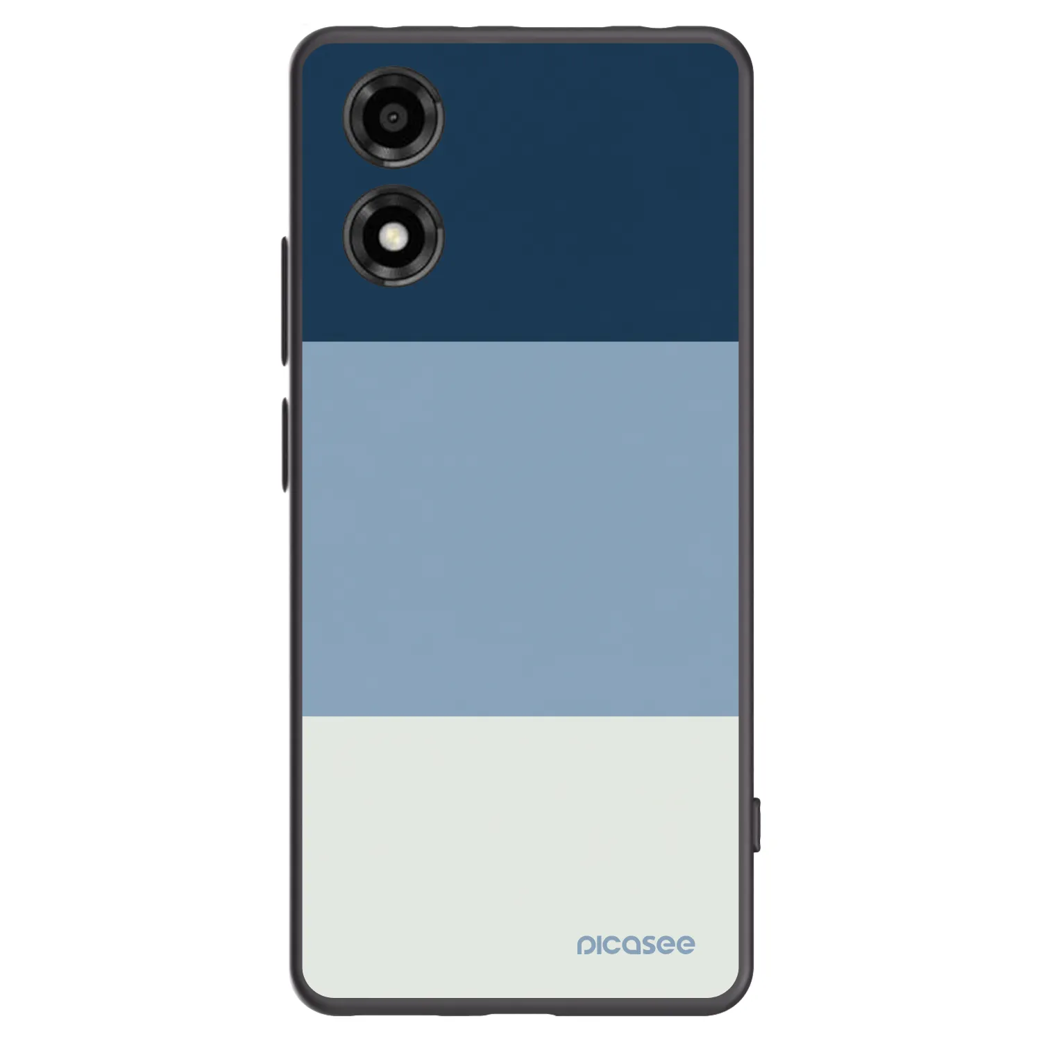 Picasee silikonový černý obal pro Motorola Moto E14 - Coastal Blue