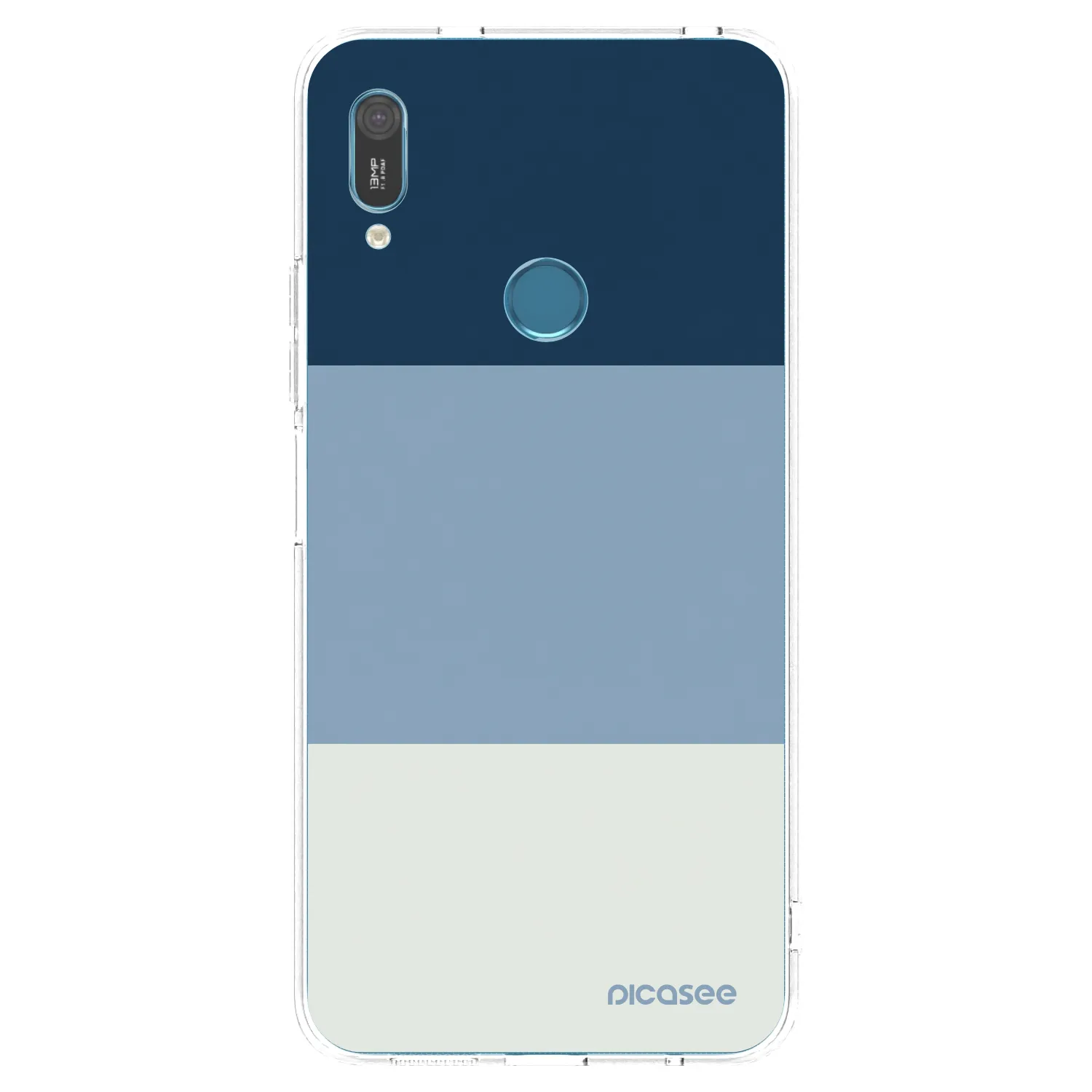 Picasee silikonový průhledný obal pro Huawei Y6 2019 - Coastal Blue