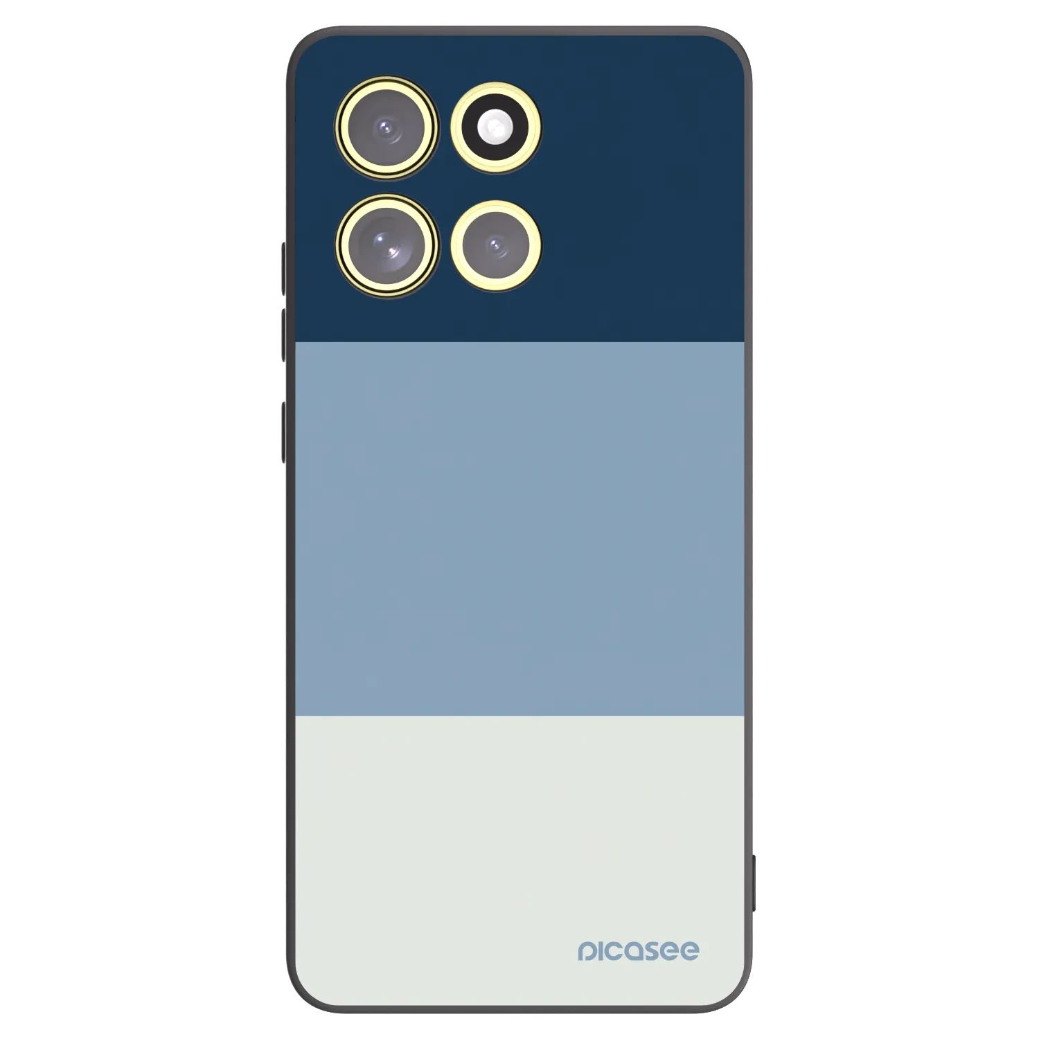 Picasee silikonový černý obal pro Motorola Moto G86 5G - Coastal Blue