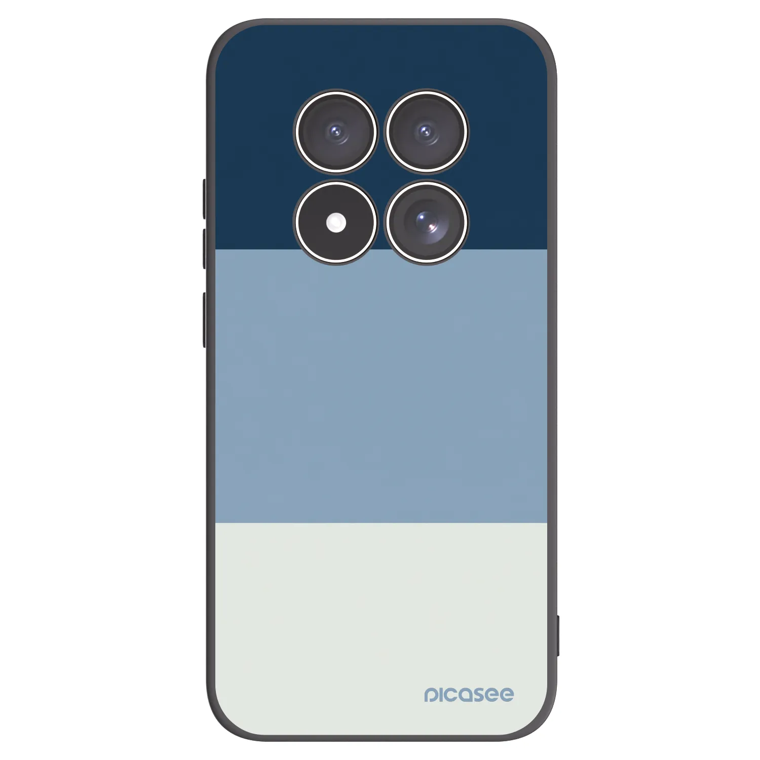 Picasee silikonový černý obal pro Xiaomi Redmi Note 15 Pro 4G - Coastal Blue