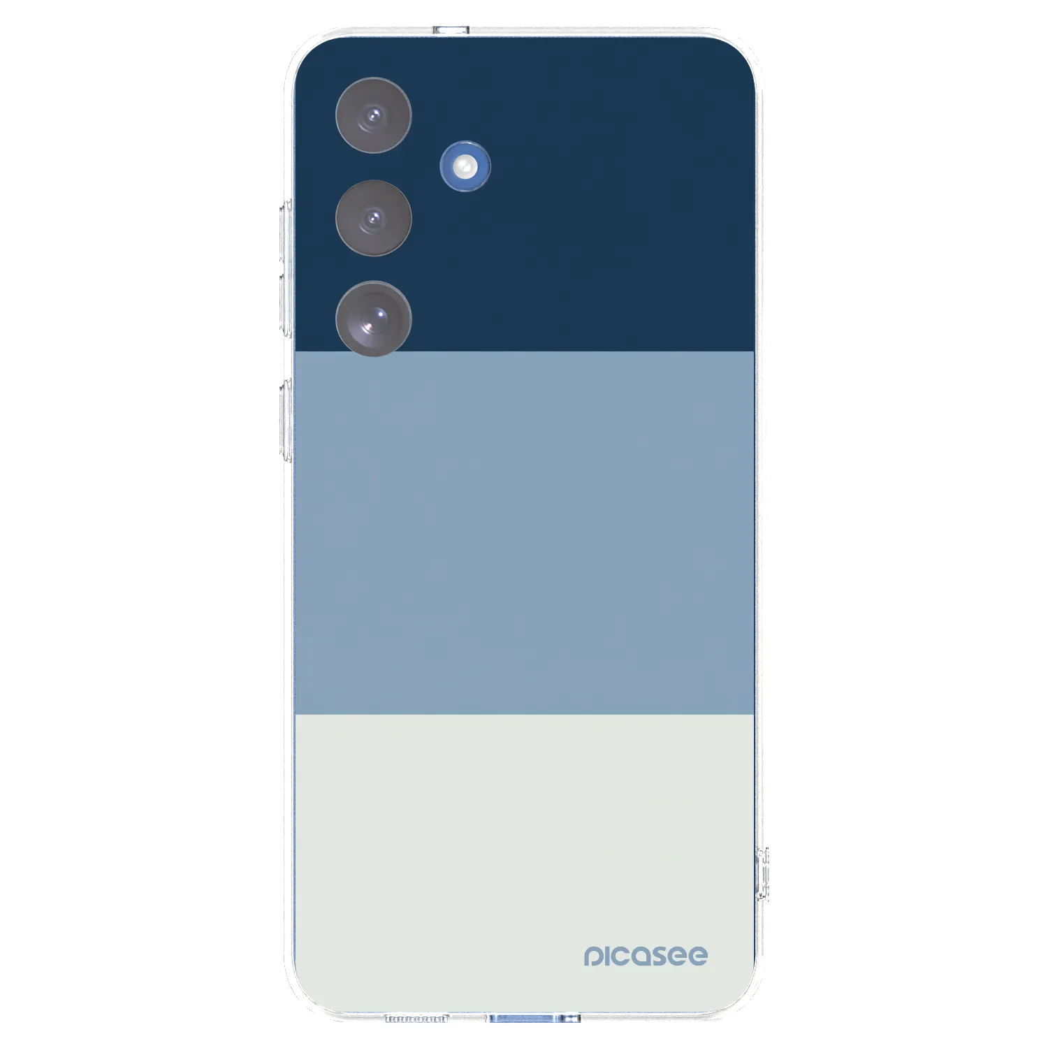 Picasee silikonový průhledný obal pro Samsung Galaxy S25 FE 5G - Coastal Blue