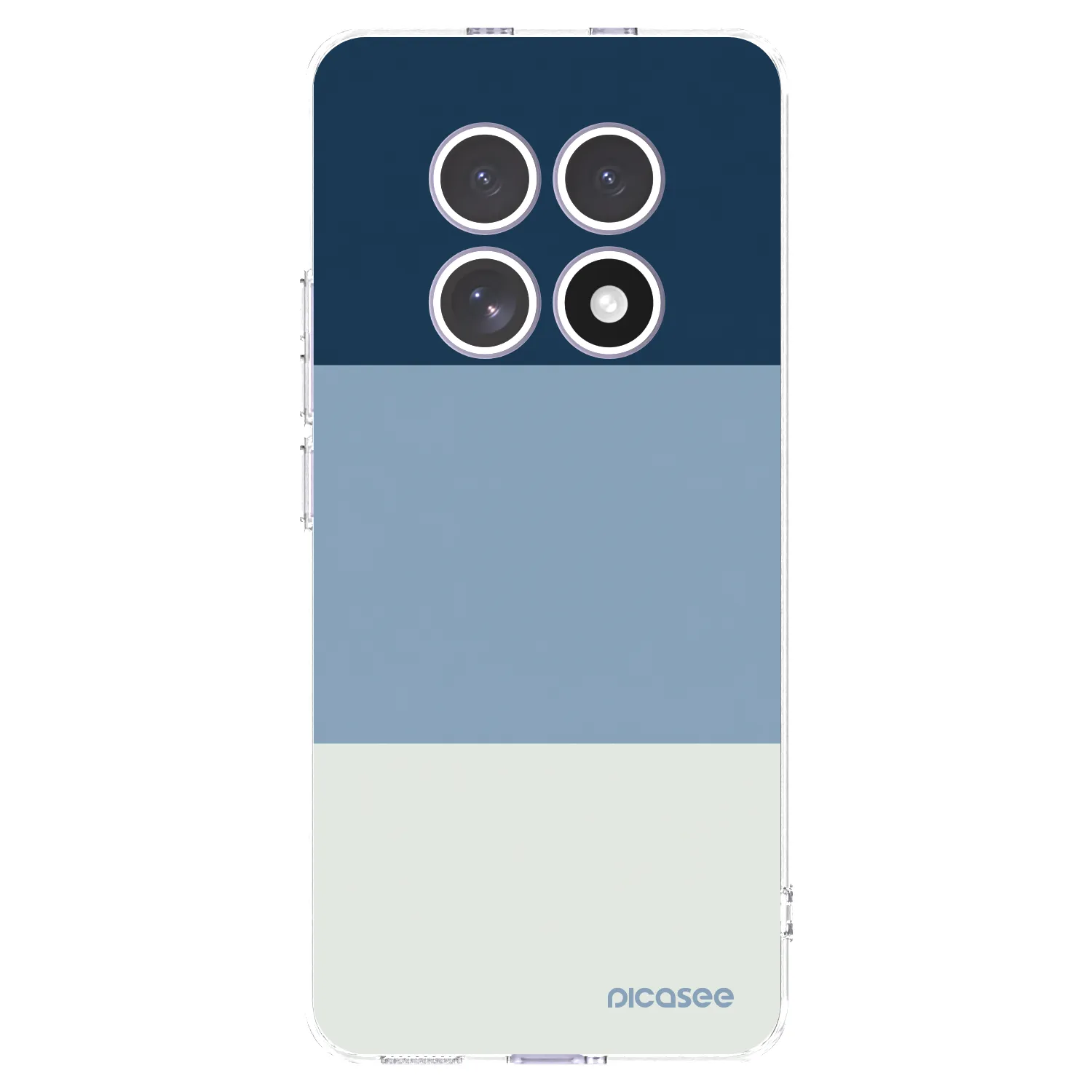 Picasee silikonový průhledný obal pro Xiaomi Redmi Note 15 4G - Coastal Blue